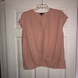 Twisted hem blouse
